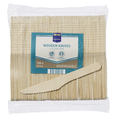 Bild von Couteau bois naturel 16.5 cm x 100