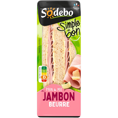 Bild von Sodebo Sandwich jambon beurre