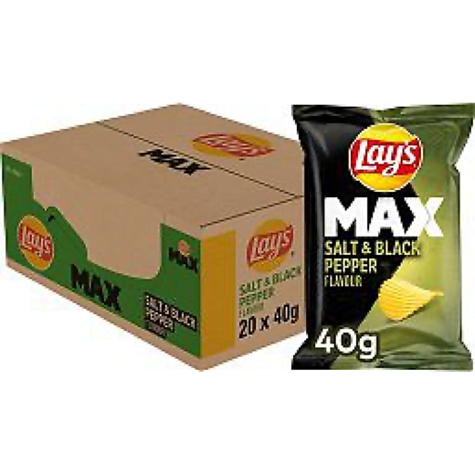 Image de LAYS MAX SALT&BL.PEPPER 40G