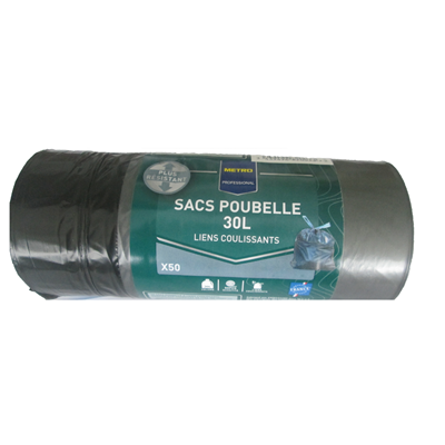 Bild von Sac poubelle coulissant 30L