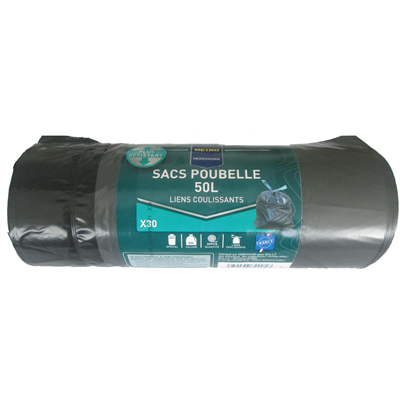 Bild von Sac poubelle coulissant 50L